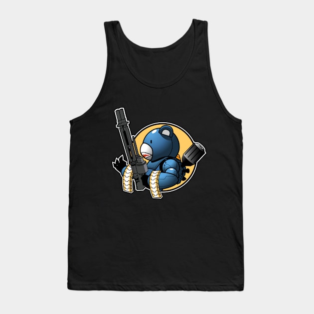 Gundam War Bear Tank Top by Spikeani